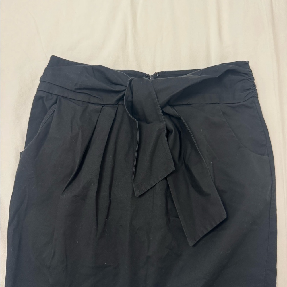 Cynthia Steffe Black Pencil Skirt with Bow Detail